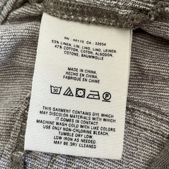 Pilcro and the Letter Press Linen Grey Shorts 0042 - Picture 8 of 8